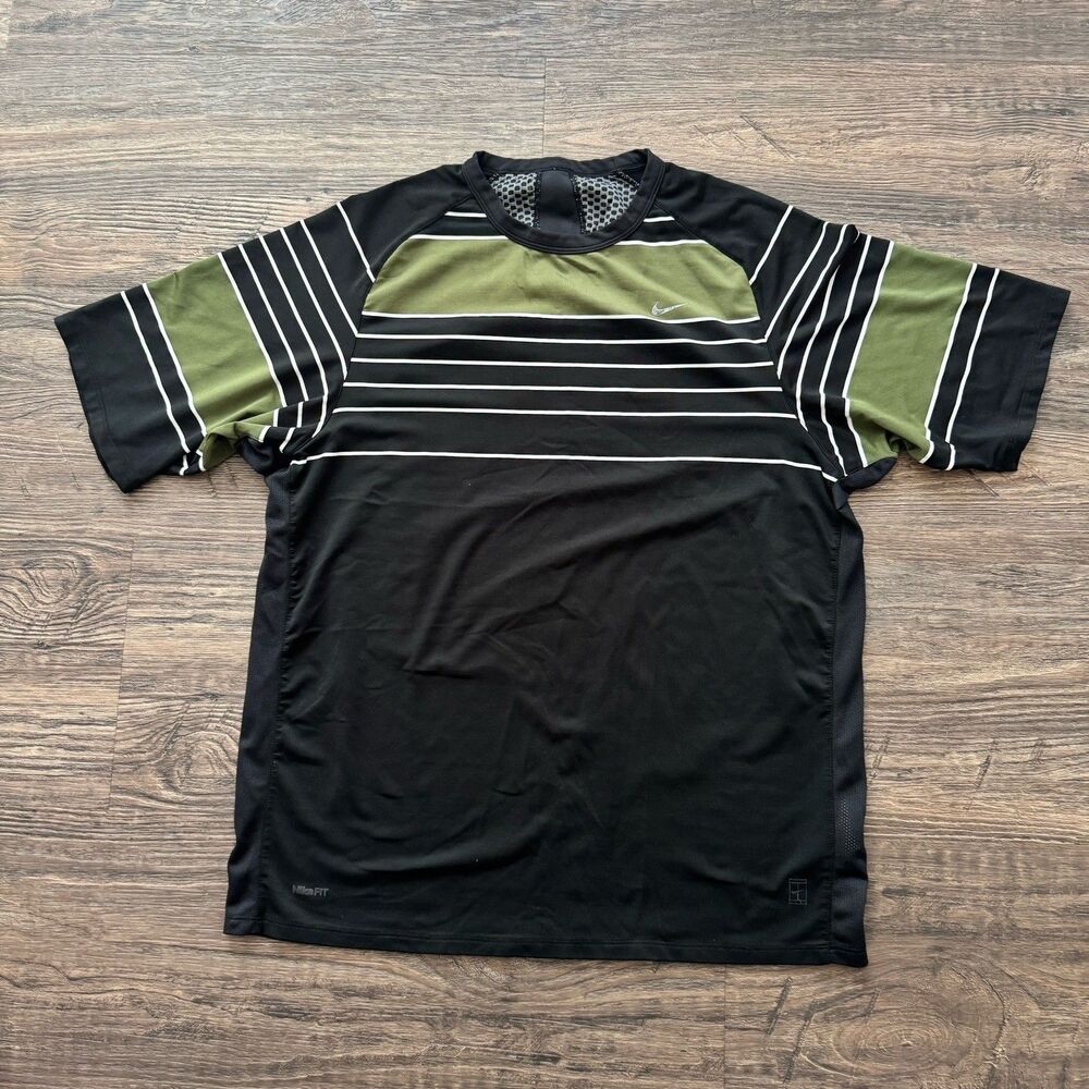 Nike Global Control shirts Men`s Tennis Black 205737 010 Size L